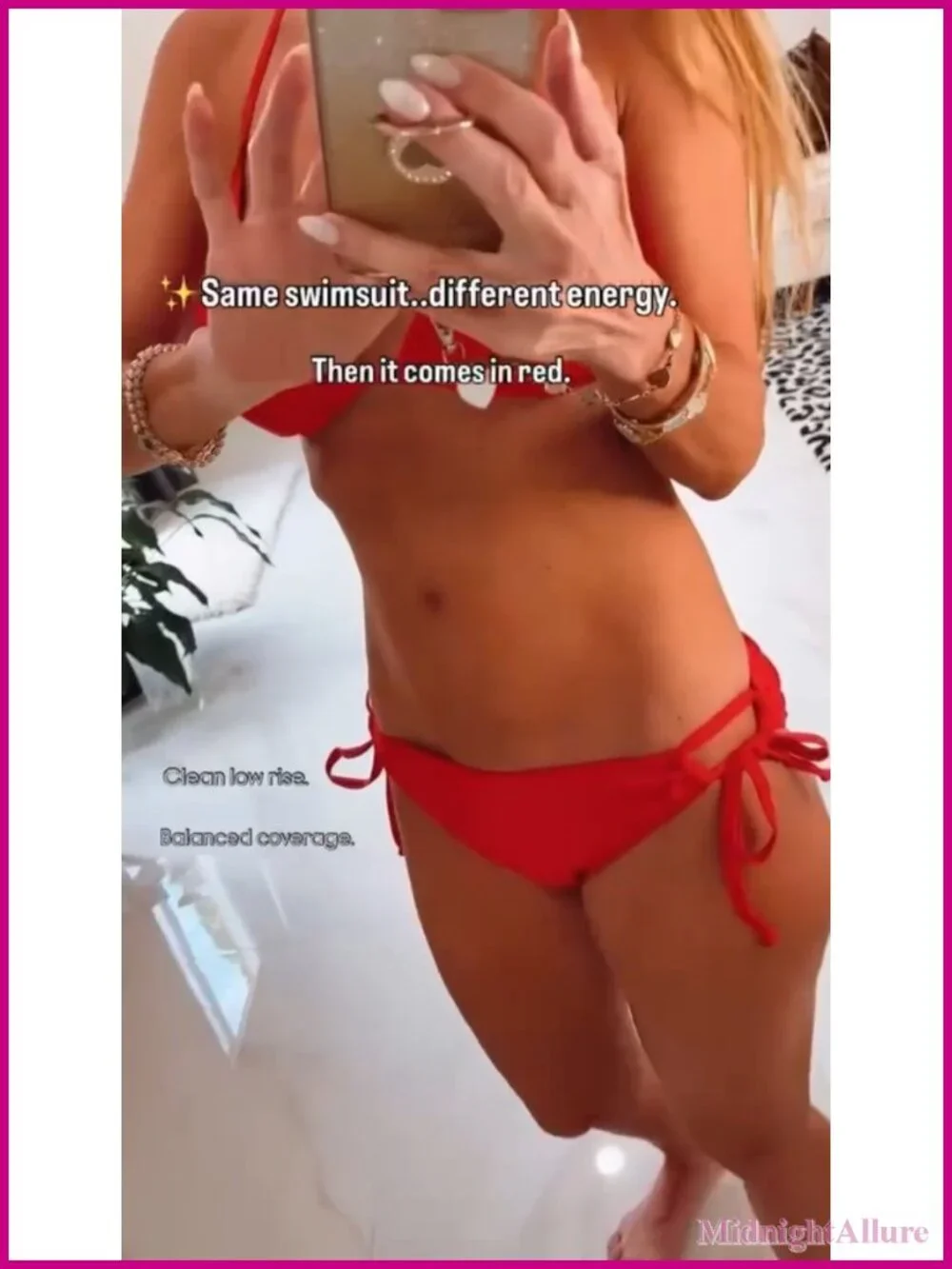 Women's Triangle Halter Bikini Set 2 Piece Low Rise Adjustable